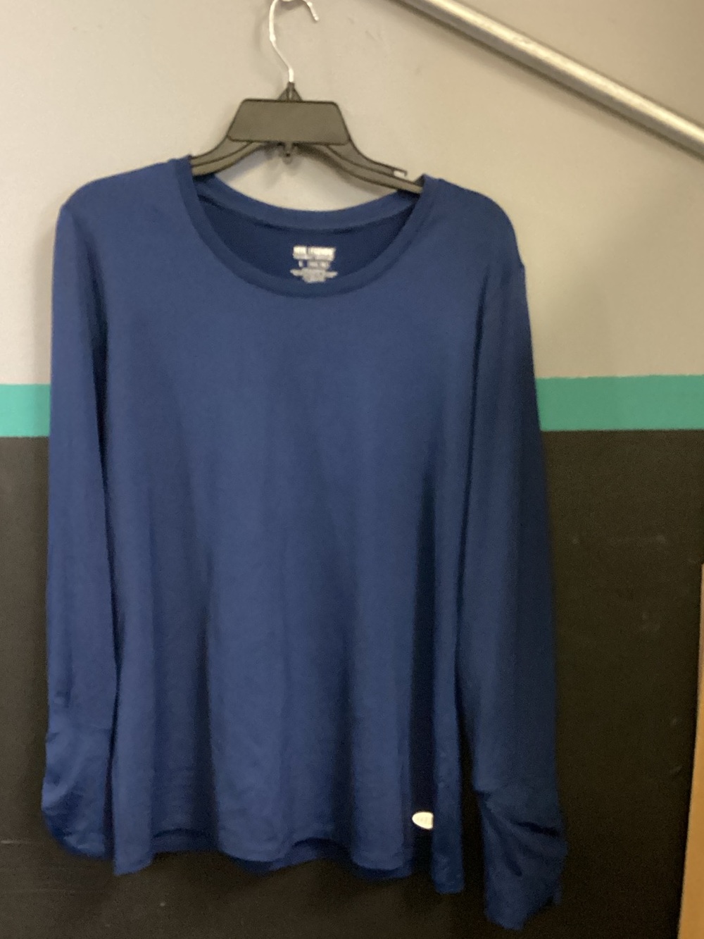 Reel Legends Women's Long Sleeve Crew Neck Tee - Blue